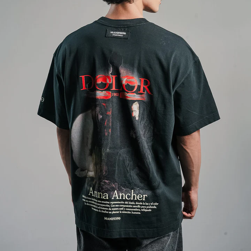 CAMISETA MANIFESTO DOLOR ANNA ARCHER CENIZO