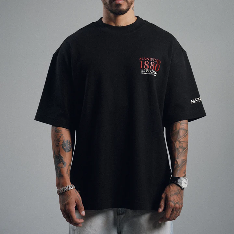 CAMISETA MANIFESTO EL PECADO NEGRA