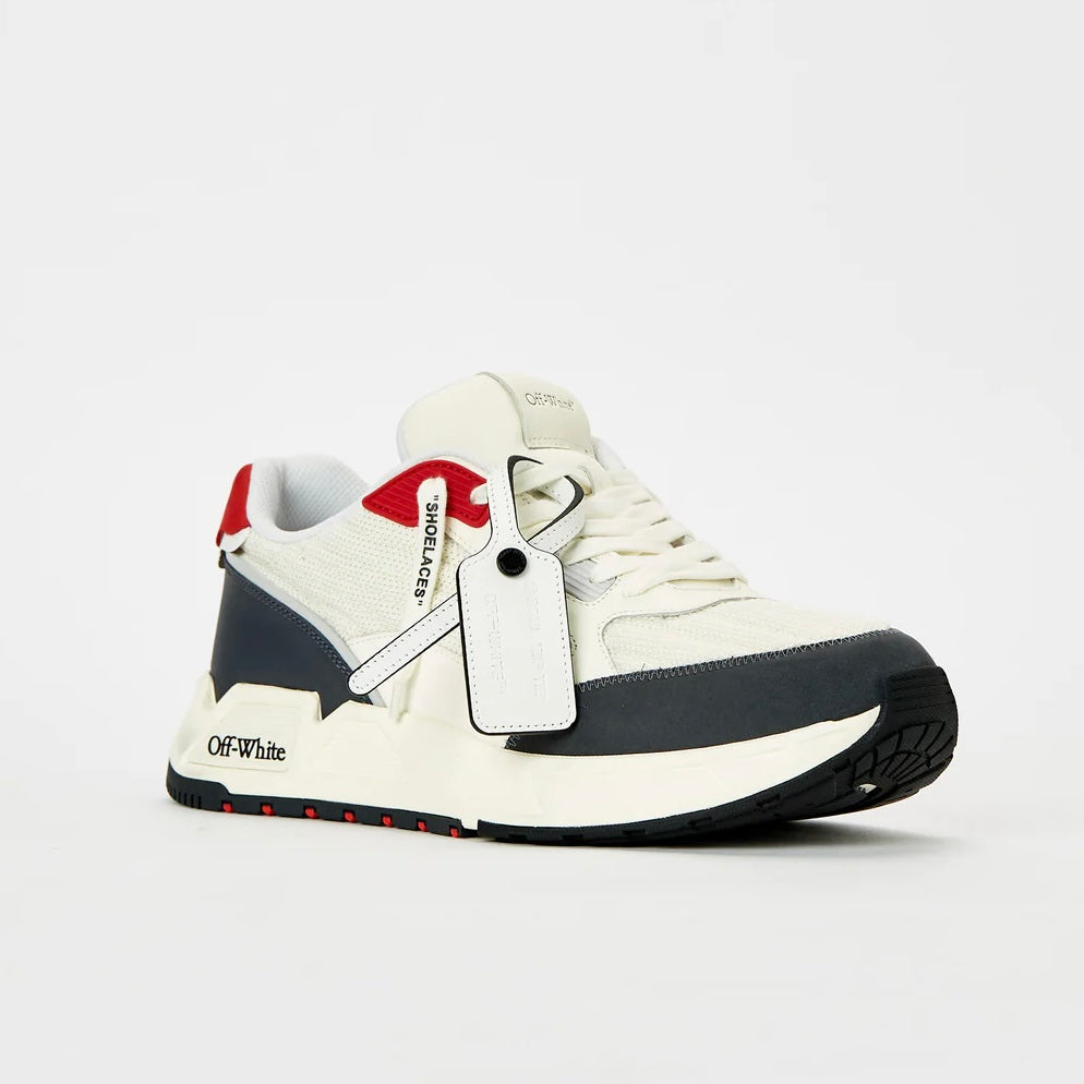 ZAPATOS OFF WHITE KICK OFF BLANCO/AZUL/ROJO