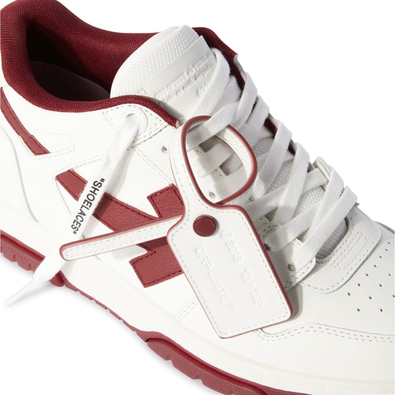 OFF WHITE SHOES WHITE/RED