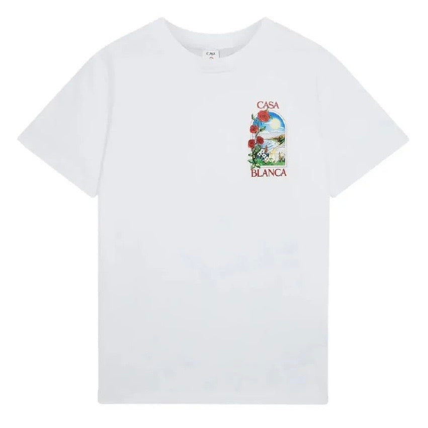 CAMISETA CASA BLANCA ROSAS