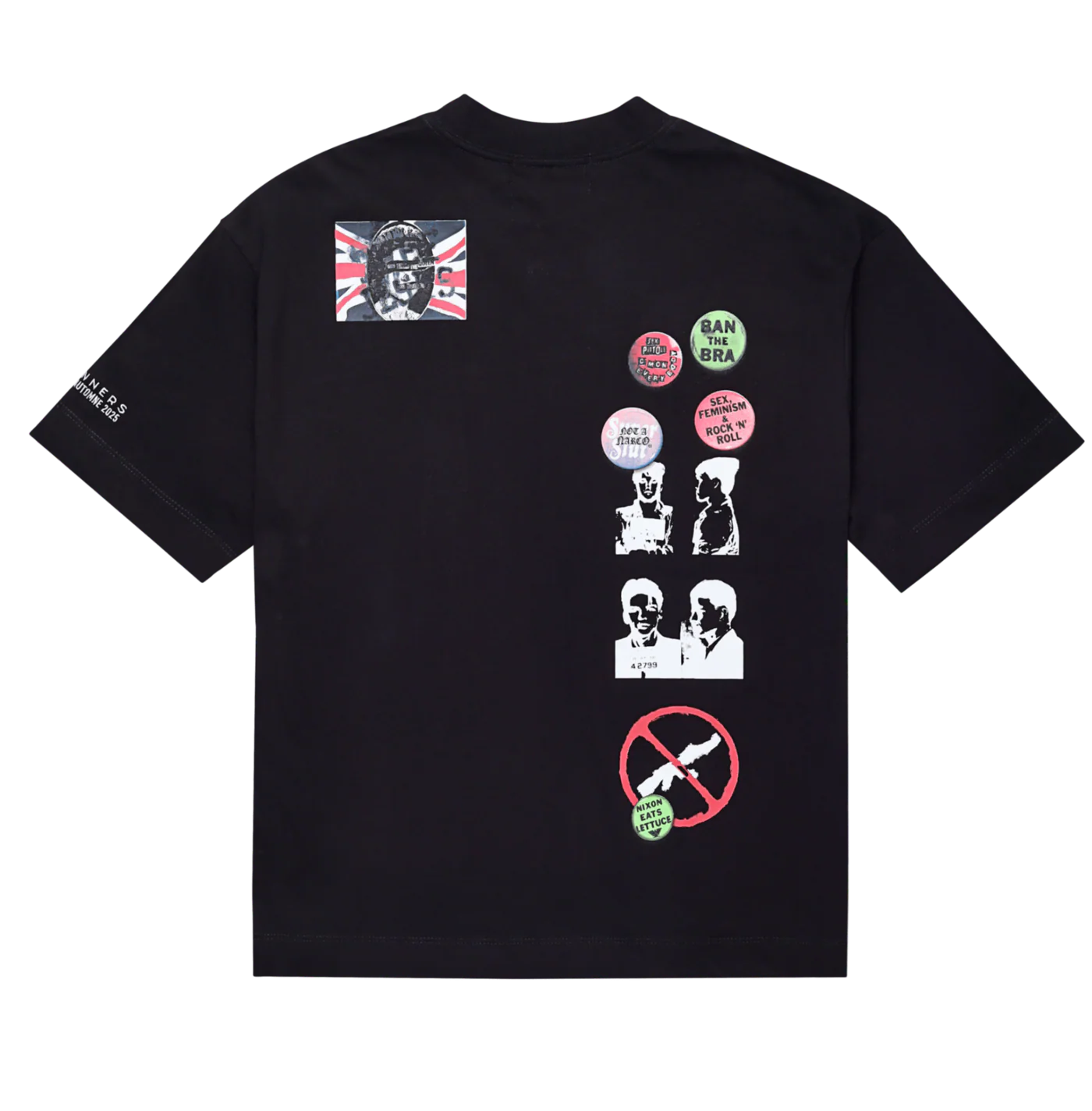 CAMISETA SINNERS STAMPS BLACK