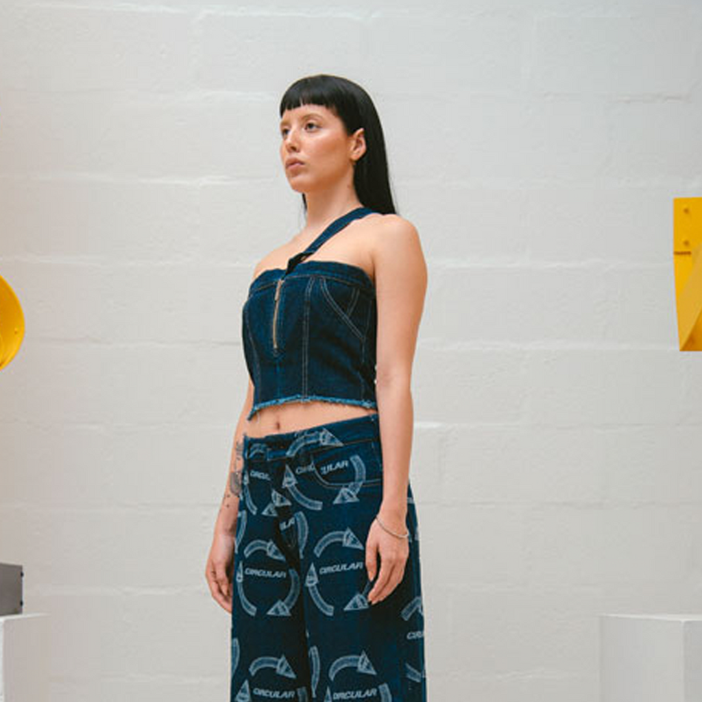 TOP JEAN DO OVER LAB DENIM WRAP