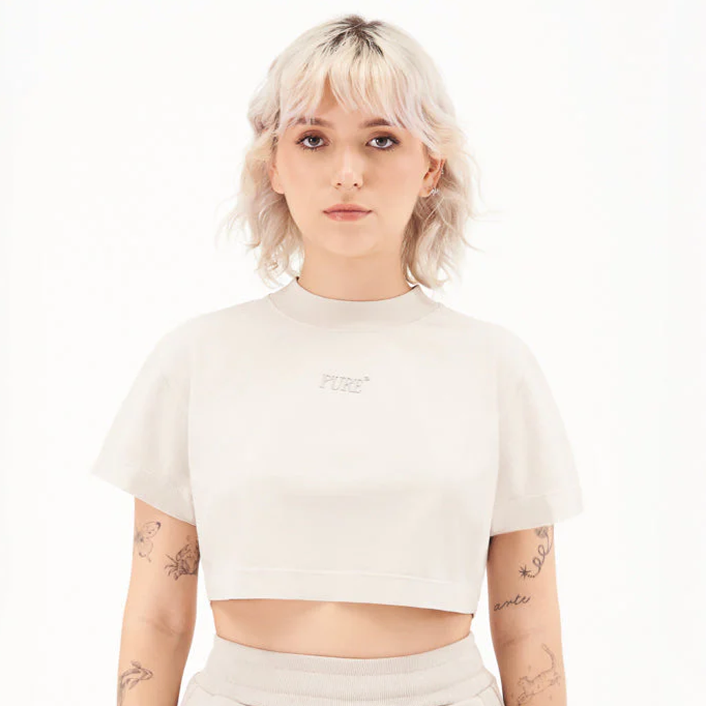 CROP TOP PURE OVER BEIGE