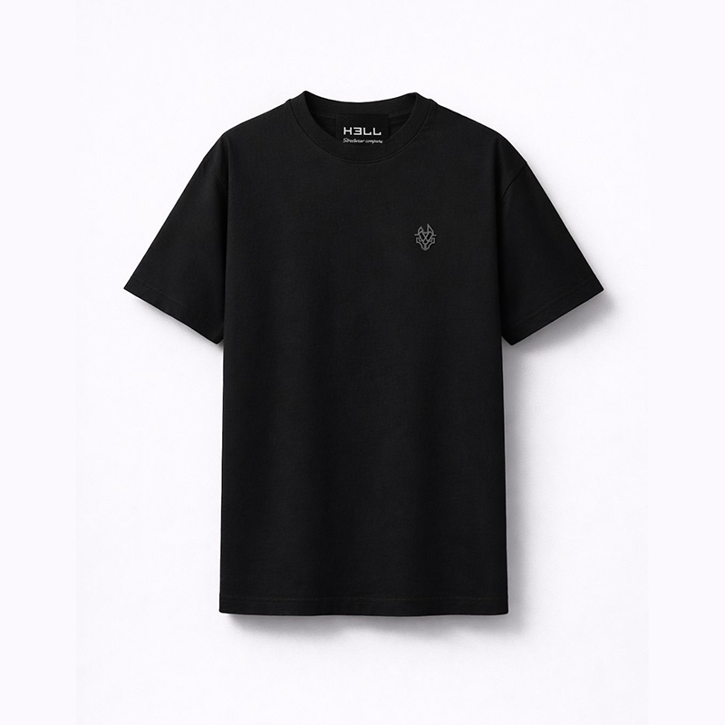 CAMISETA HELL CROWN BLACK TEE