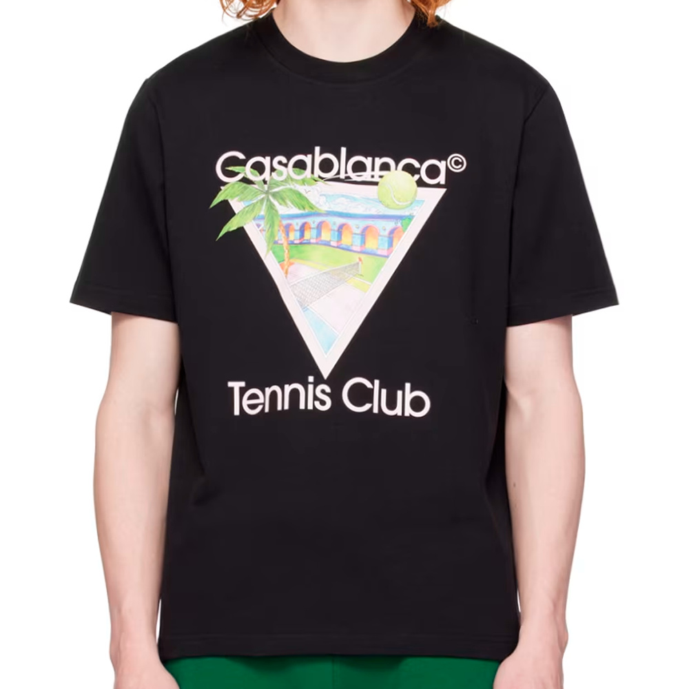 CAMISETA CASA BLANCA TENNIS CLUB ICON  NEGRA