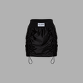 FALDA DO OVER LAB BLACK DRAWSTRING SKIRT