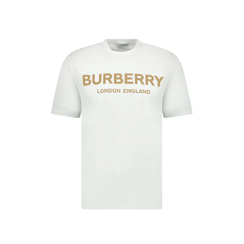 CAMISETA BURBERRY BLANCO DORADO