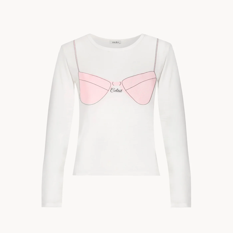 CELEIT BIKINI LONG SLEEVE PINK