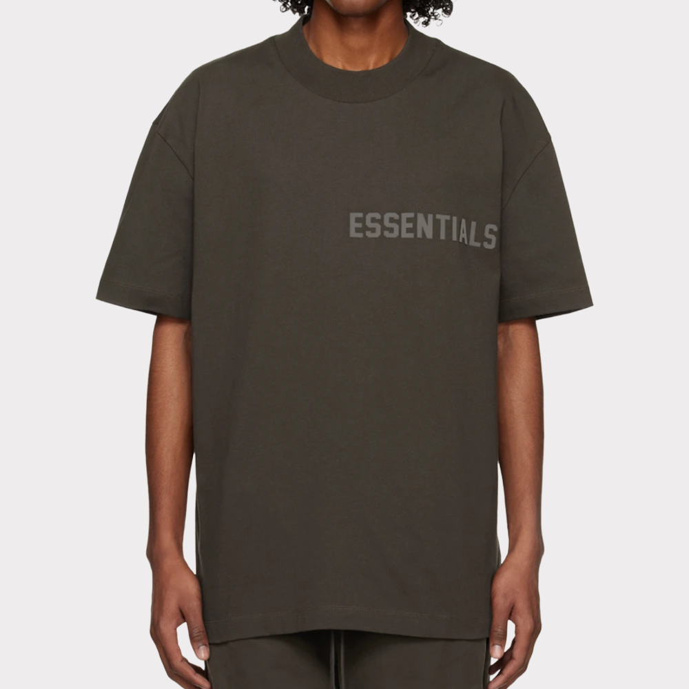 CAMISETA ESSENTIALS GRAY FLOCKED