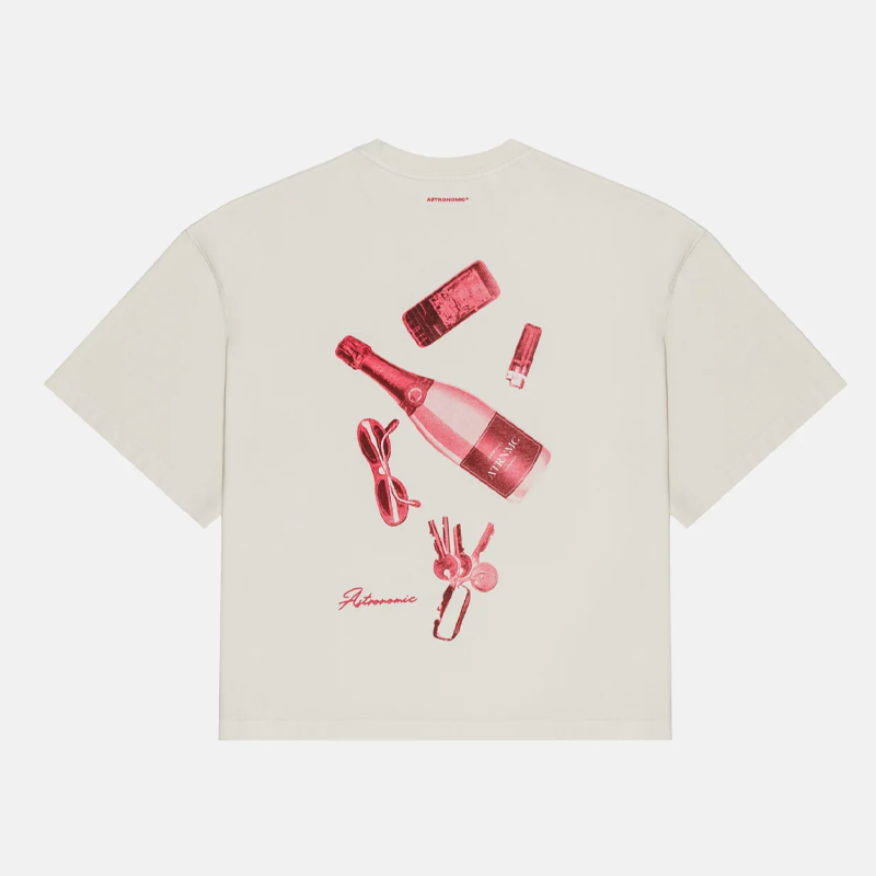 CAMISETA ASTRONOMIC CHAMPAGNE BLANCO CREMA