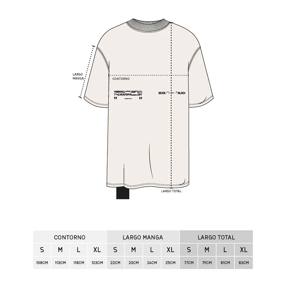 CAMISETA Y-OUT BLANCA BLURRED T.