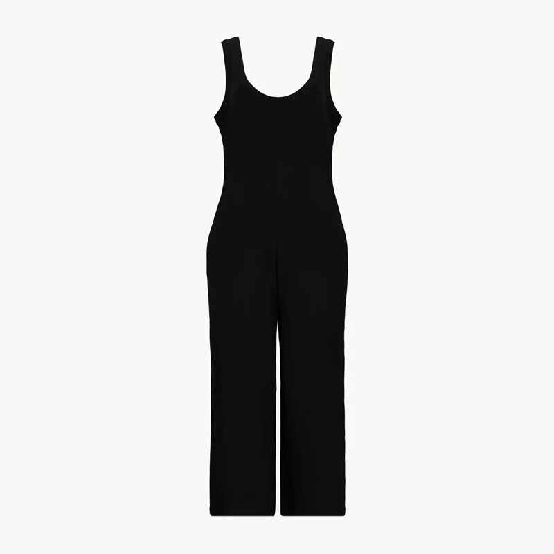 CELEIT RIB JUMPSUIT BLACK