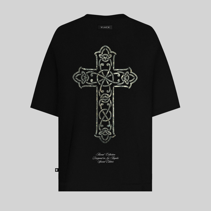 CAMISETA VLACK OVERSEIZE CRUCIFIX