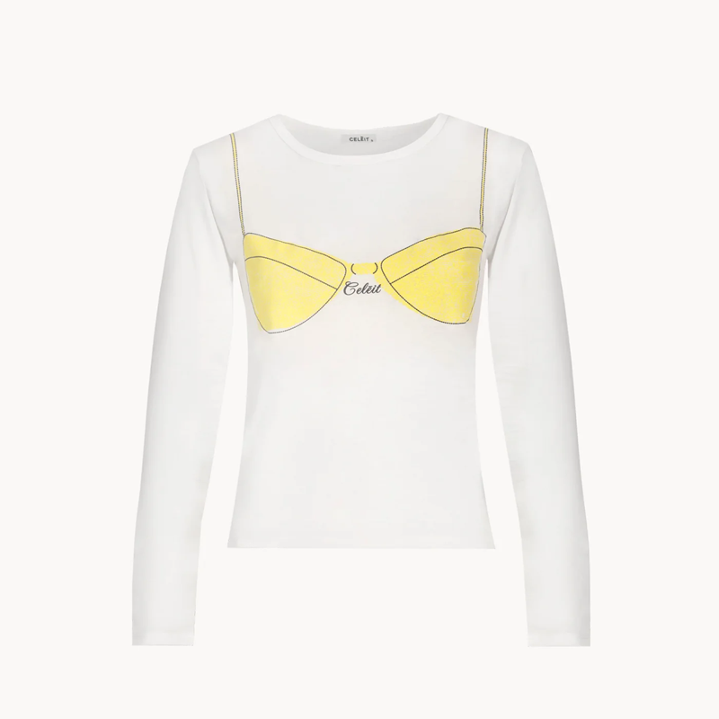 CELEIT BIKINI LONG SLEEVE YELLOW