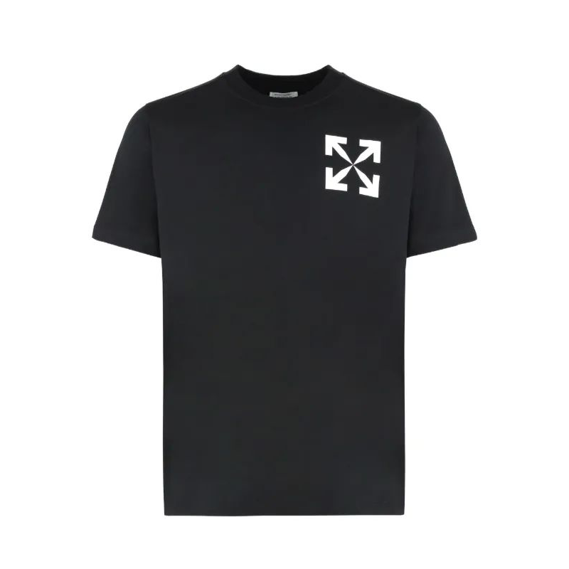CAMISETA OFF WHITE BLACK LOGO