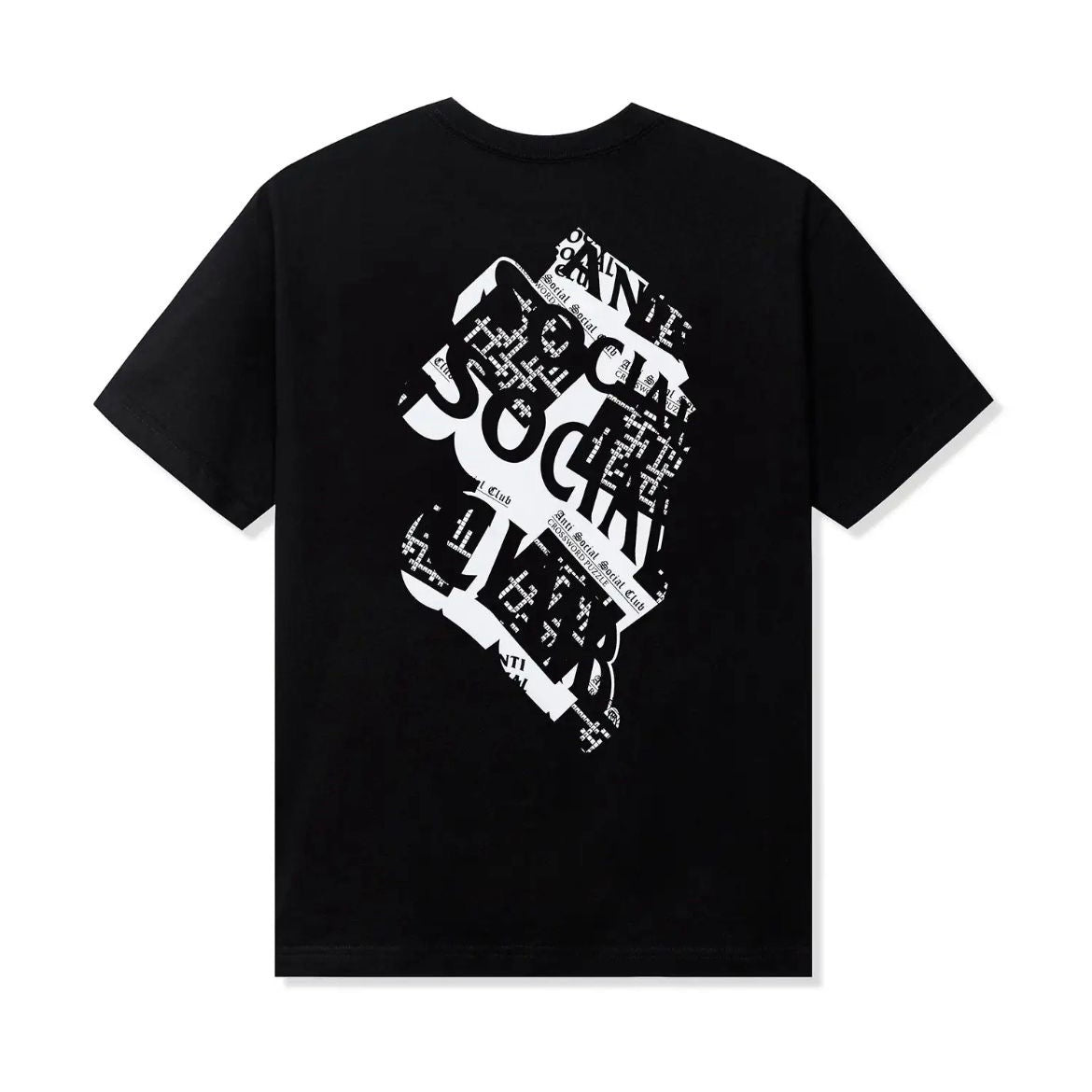 CAMISETA ANTI SOCIAL SOCIAL CLUB NEGRA CRUCIGRAMA