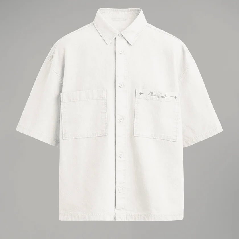 CAMISA BOTONES MANIFESTO MIRROR OF SINS CRUDA