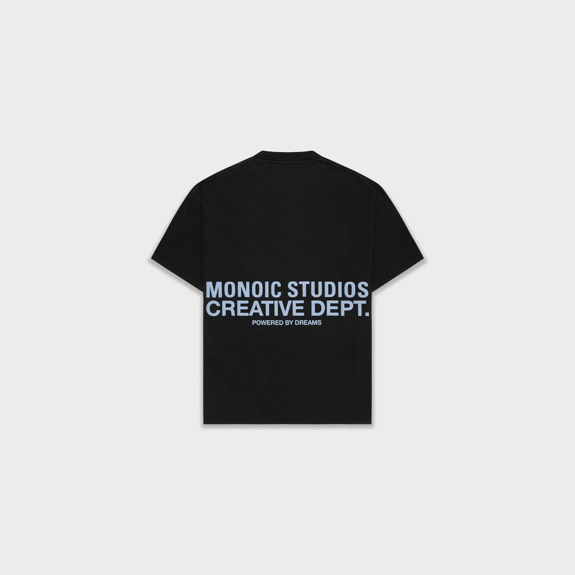 CAMISETA MONOIC CREATIVE DEPT NEGRO Y AZUL