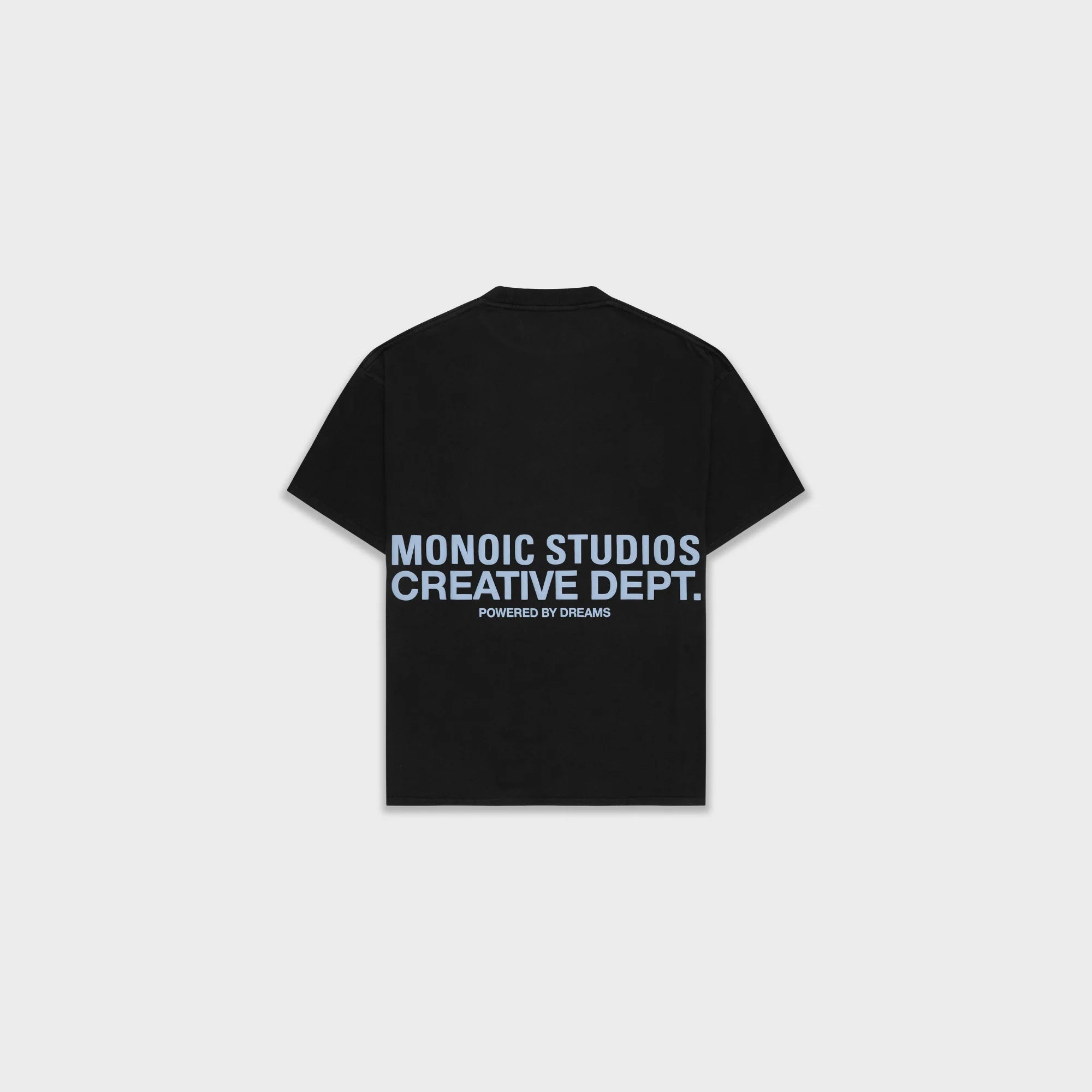 MONOIC CREATIVE DEPT T-SHIRT BLACK AND BLUE