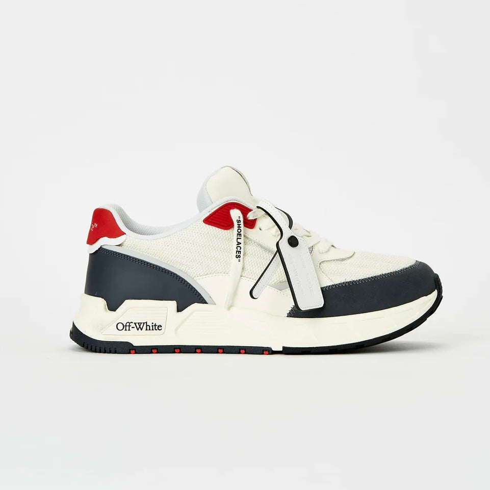 ZAPATOS OFF WHITE KICK OFF BLANCO/AZUL/ROJO