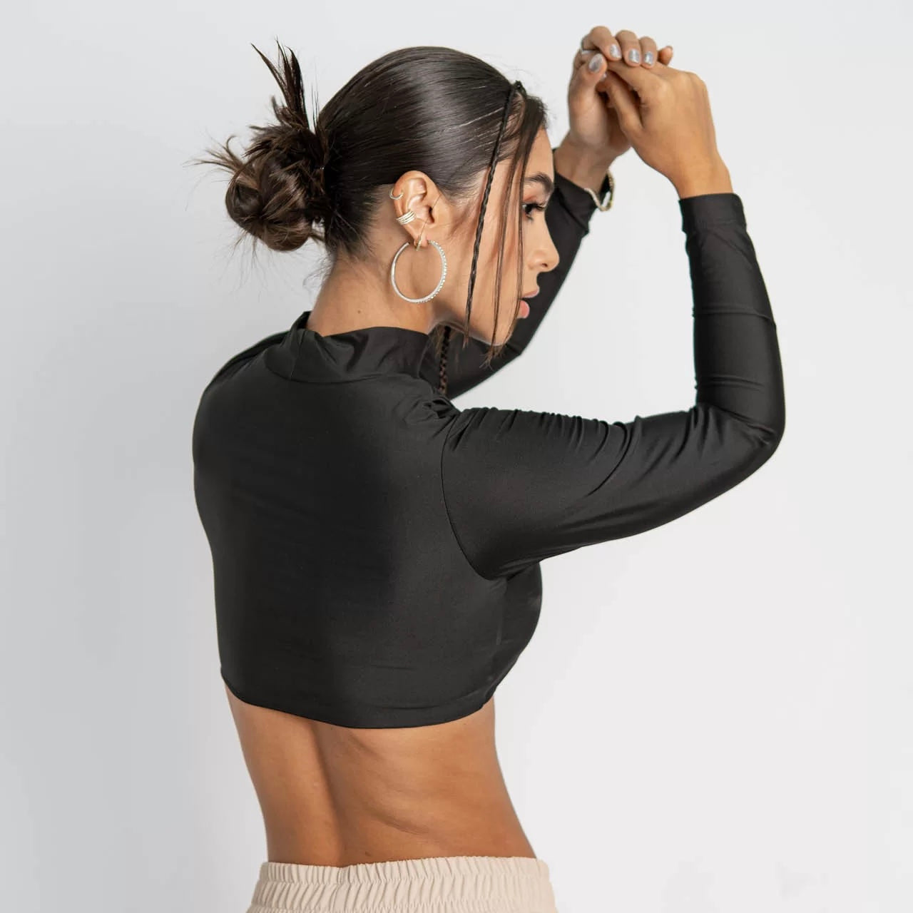 TOP LABEUR RASHGUARD CYBER 4 NEGRO