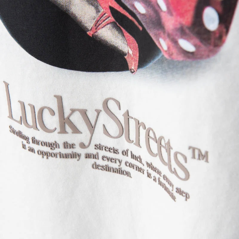 CAMISETA PURE LUCKY STREETS CREAM PIN UP