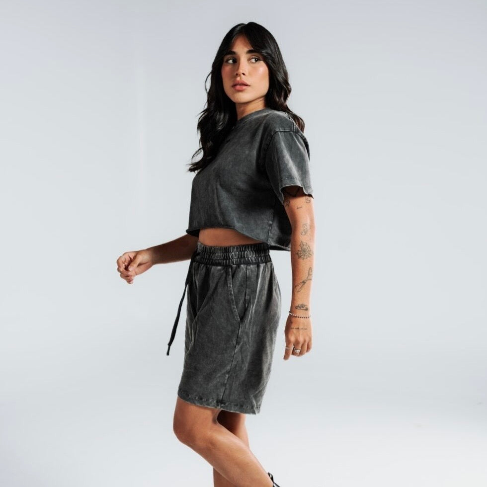 CAMISETA NEBULA ENNE SET GRIS OSCURO