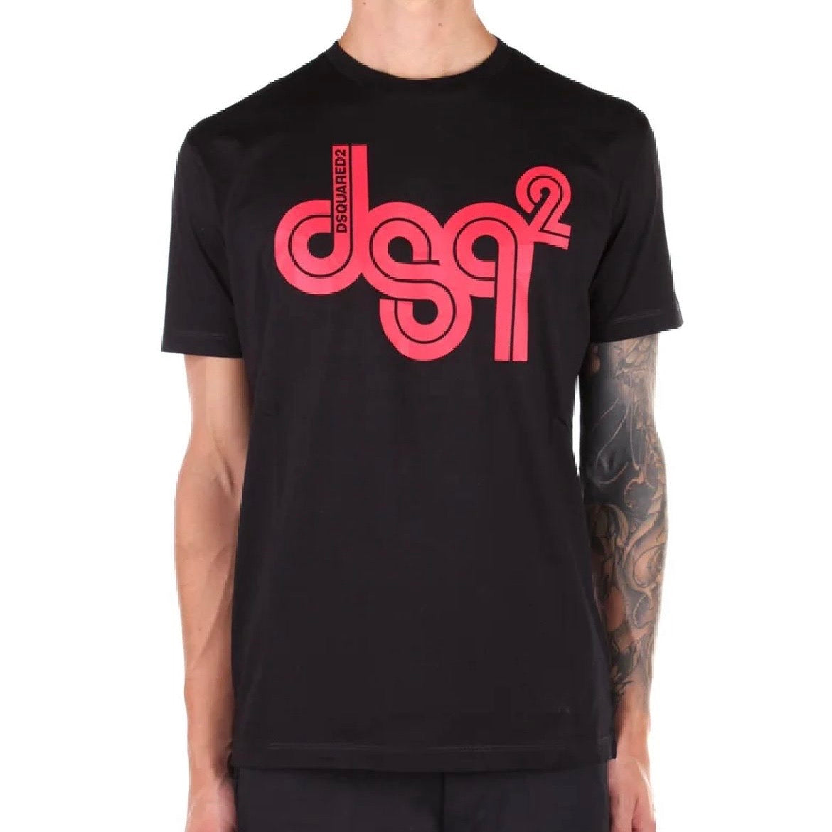 CAMISETA DSQUARED2 NEGRO/ROJO