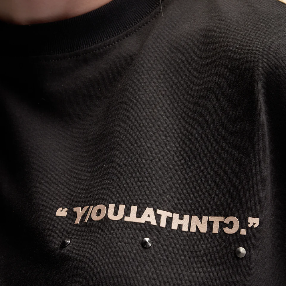 CROP TOP Y-OUT KNOT CROP NEGRO