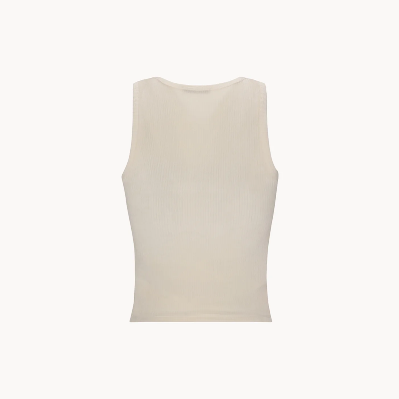 CELEIT EMBOSSING TANK TOP IVORY