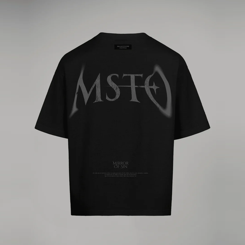 CAMISETA MANIFESTO OVERSIZE BÁSICA MOF NEGRA