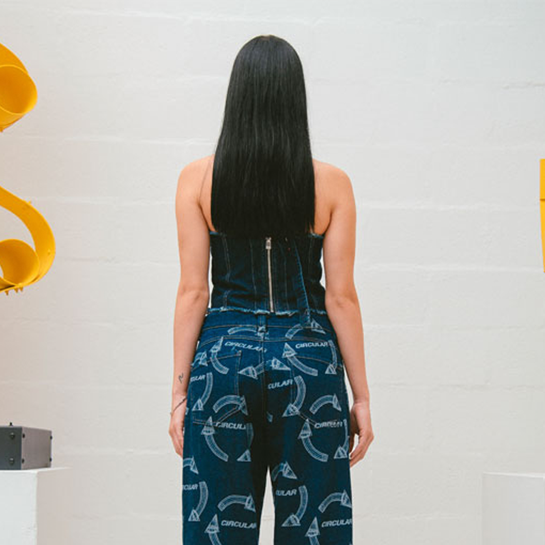 TOP JEAN DO OVER LAB DENIM WRAP