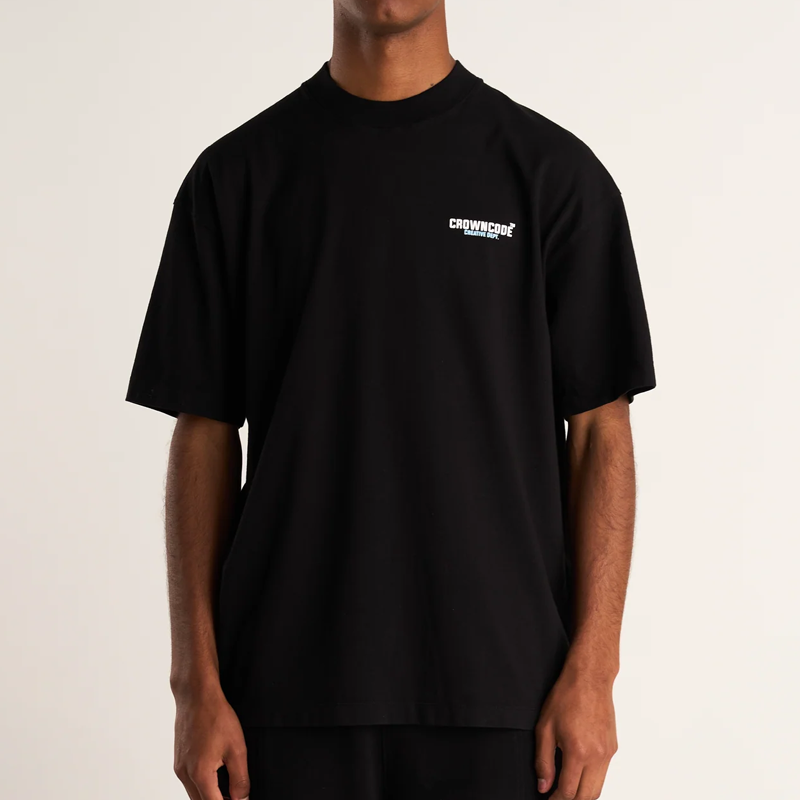 CAMISETA CROWNCODE  LEGACY NEGRA