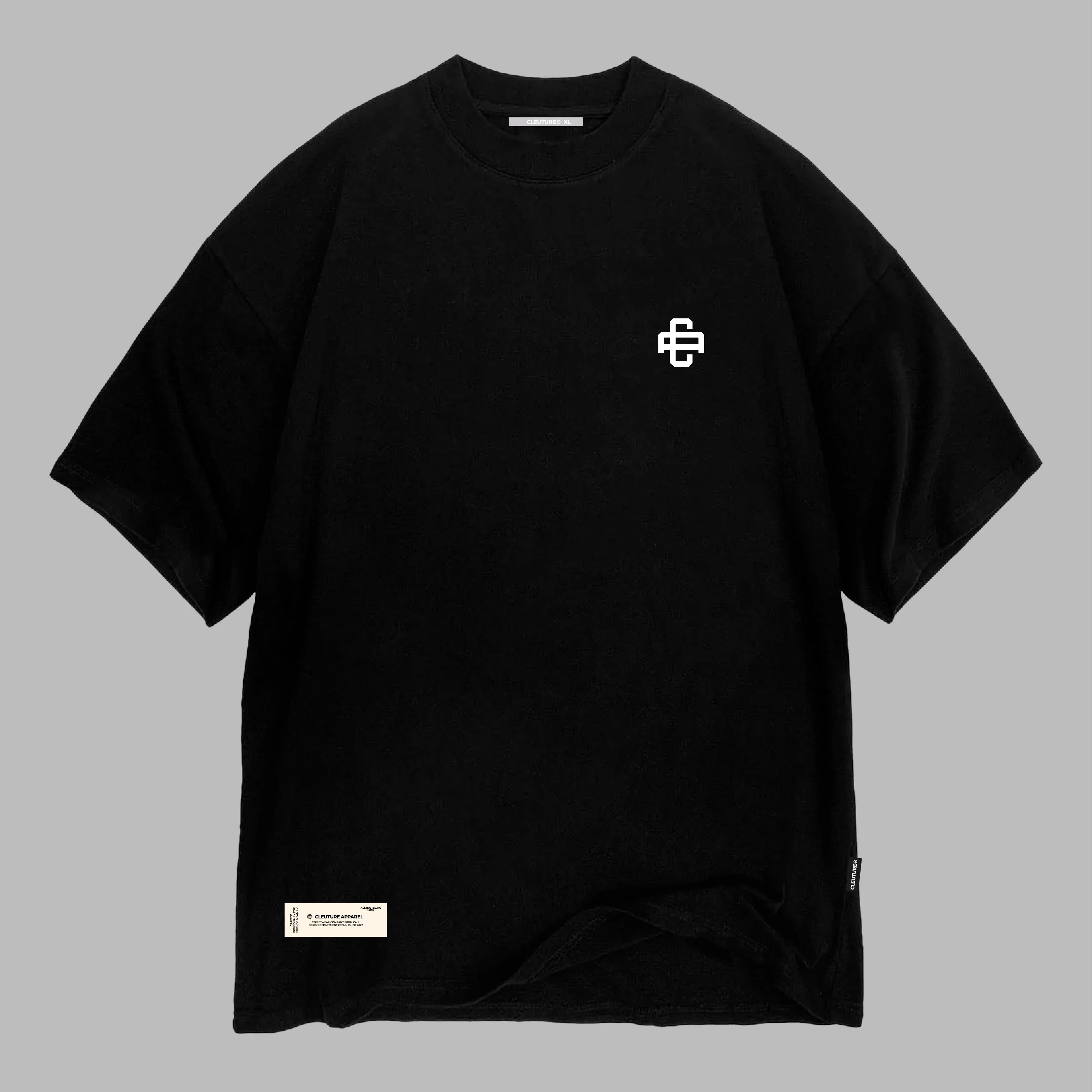 CAMISETA CLEUTURE BÁSICA NEGRA