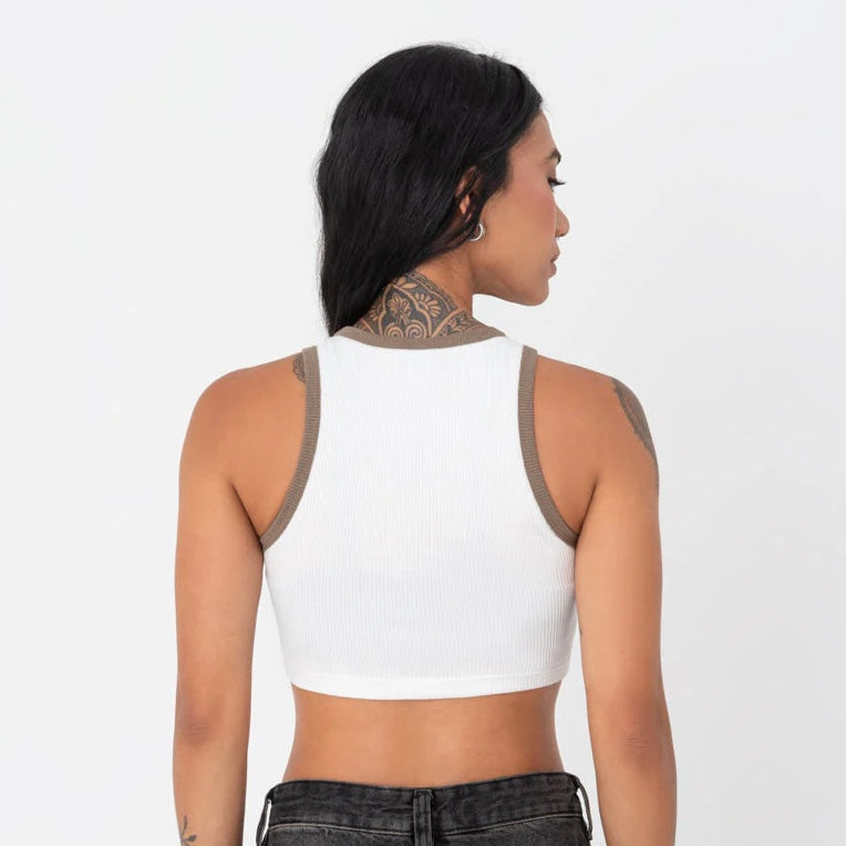 CROP TOP PURE CREMA BROWN