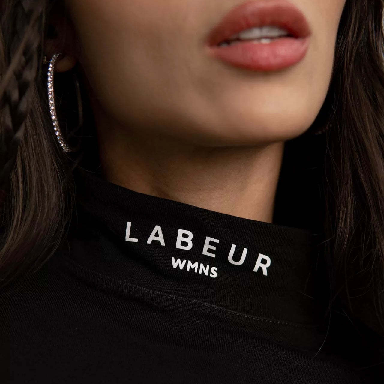 CROP TOP LABEUR OVERSIZE WMNS 14 NEGRO