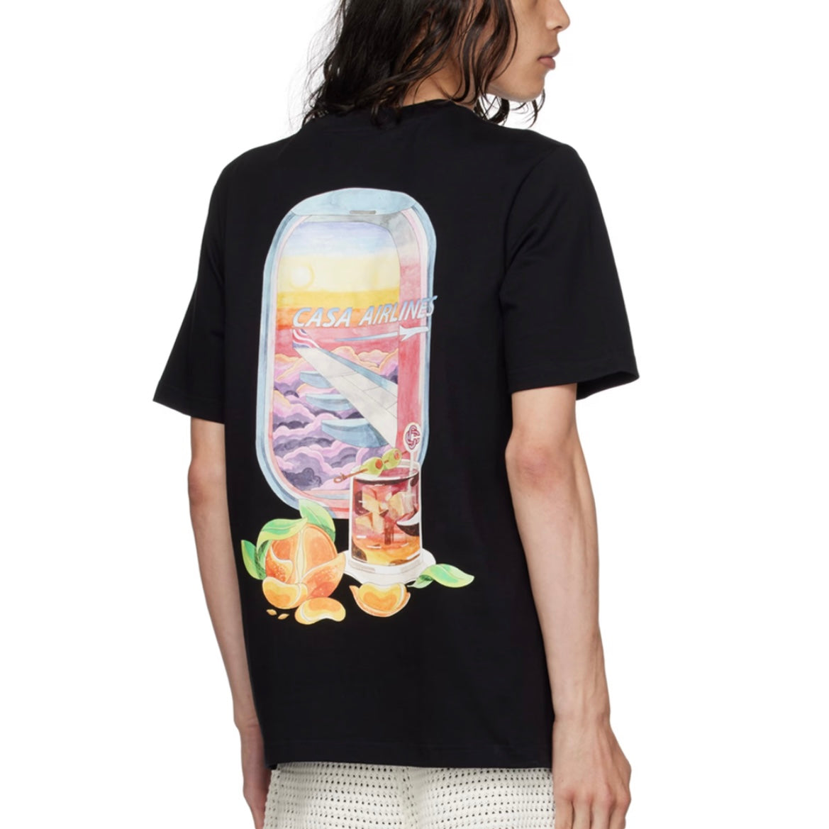 CAMISETA CASA BLANCA NEGRA AIRLINES