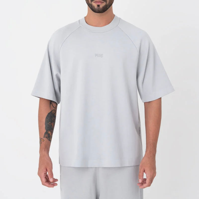 CAMISETA PURE ATELIER BOXY GRIS