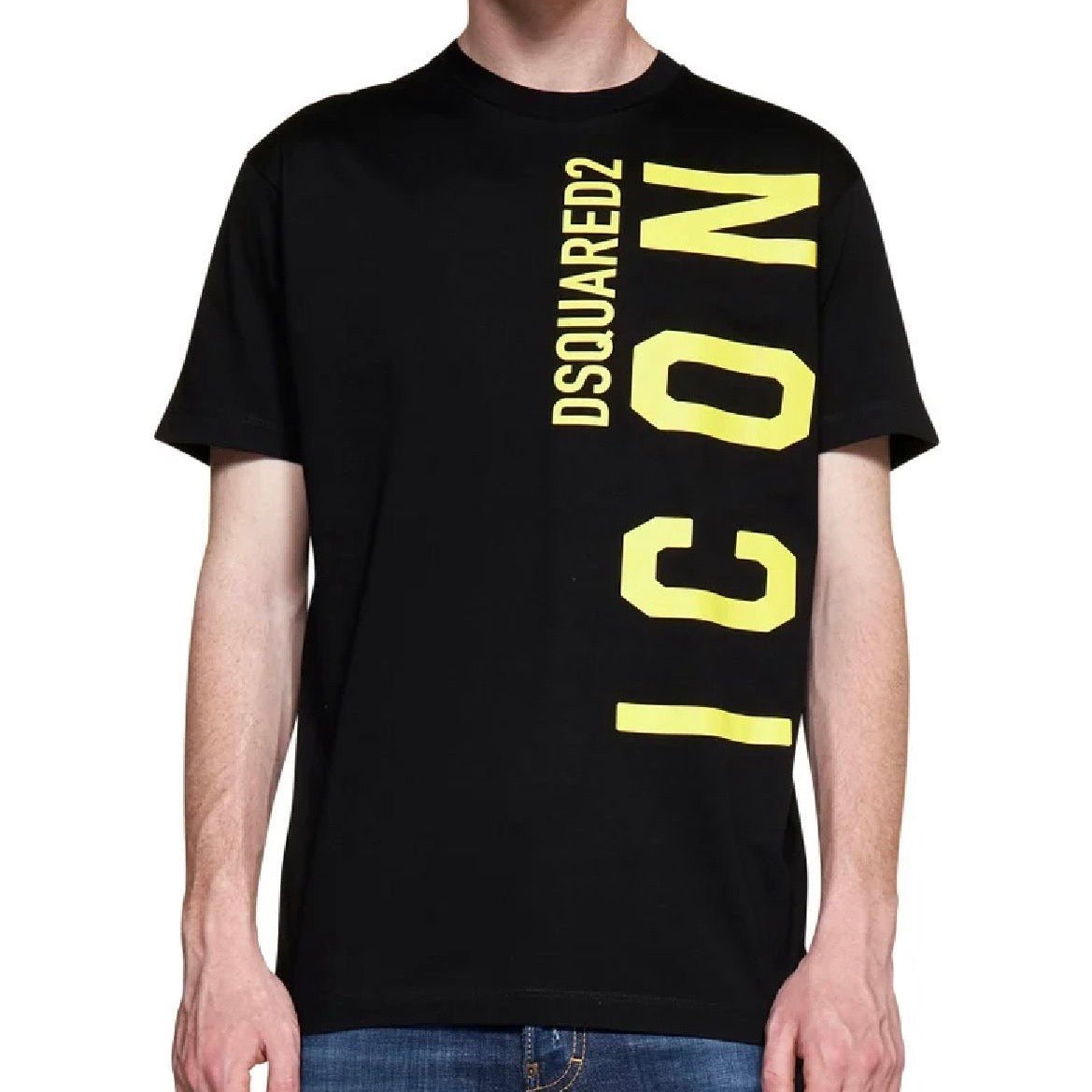 CAMISETA ICON NEGRO/AMARILLO