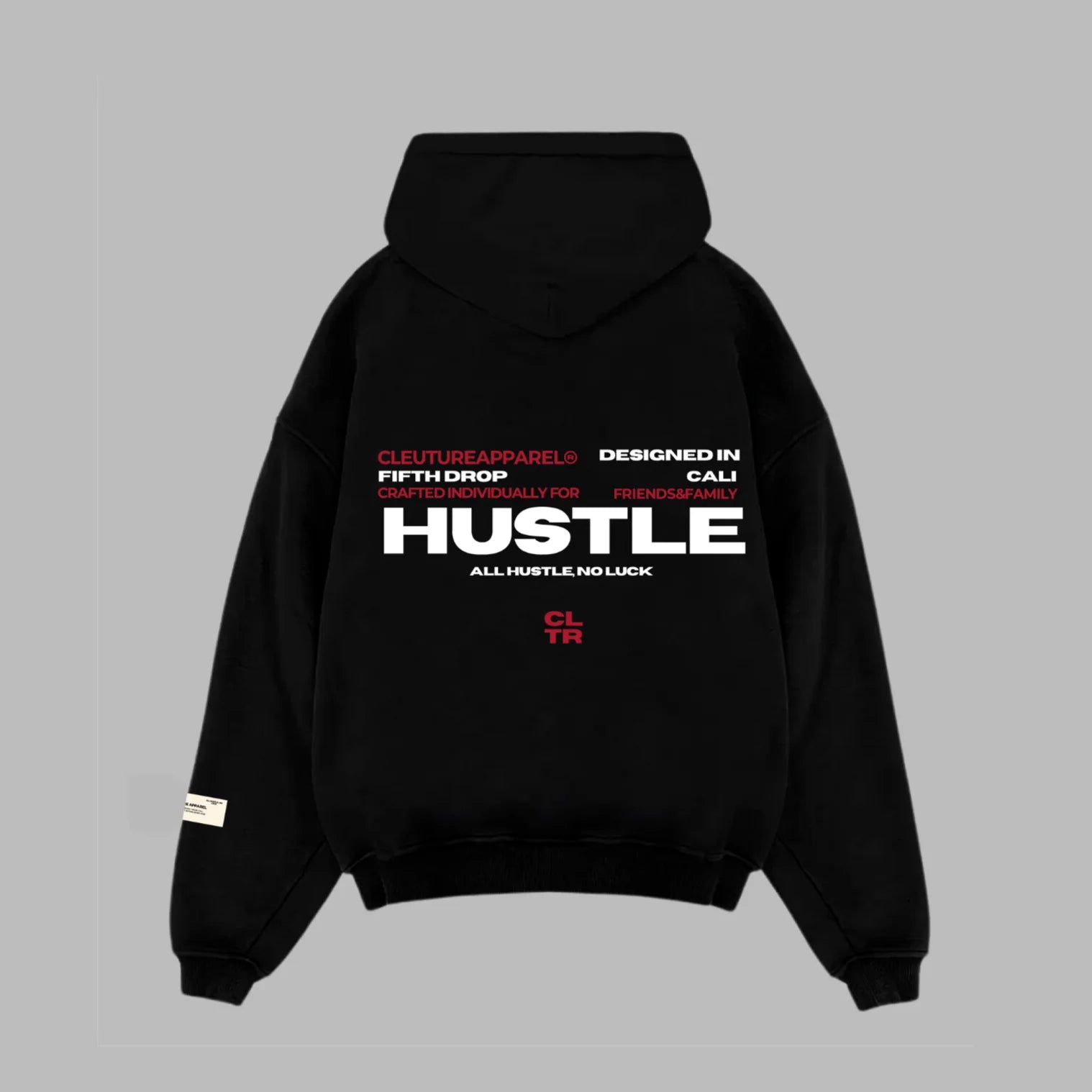 HOODIE CELUTURE HUSTLE NEGRO