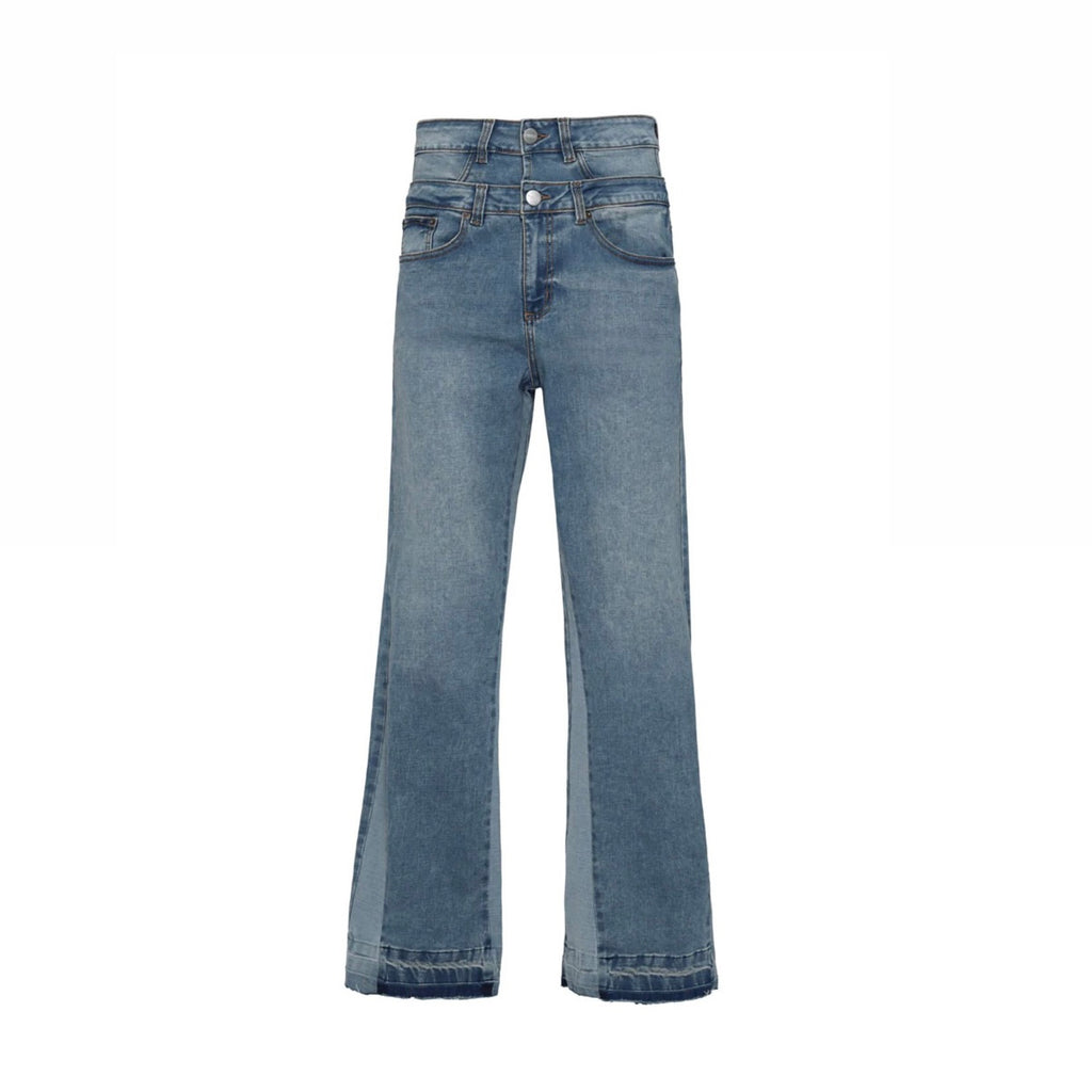 JEAN SINNERS DOUBLE BLUE FLARED