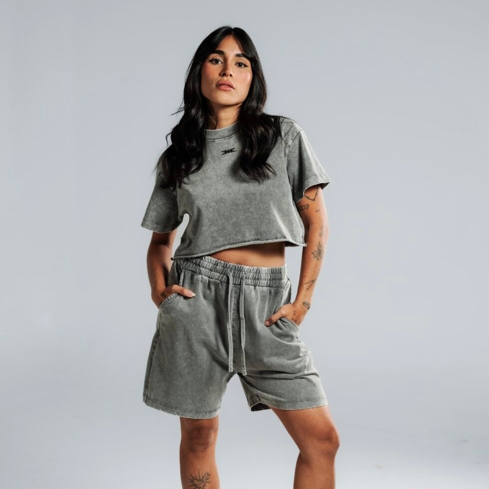 CAMISETA NEBULA ENNE SET GRIS CLARO