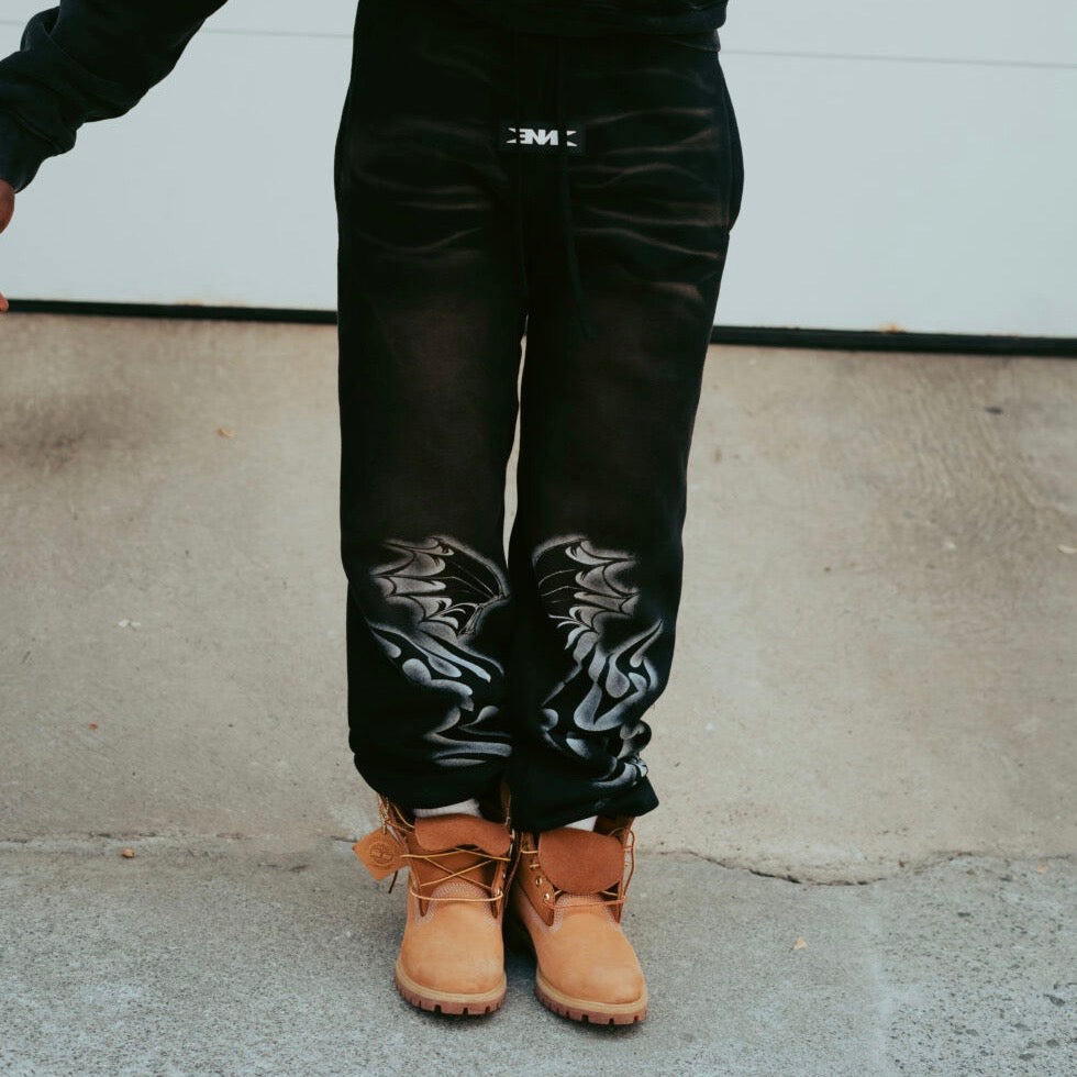 PANTALÓN NEBULA SHADOW COLOR VOID BLACK TIE DYE