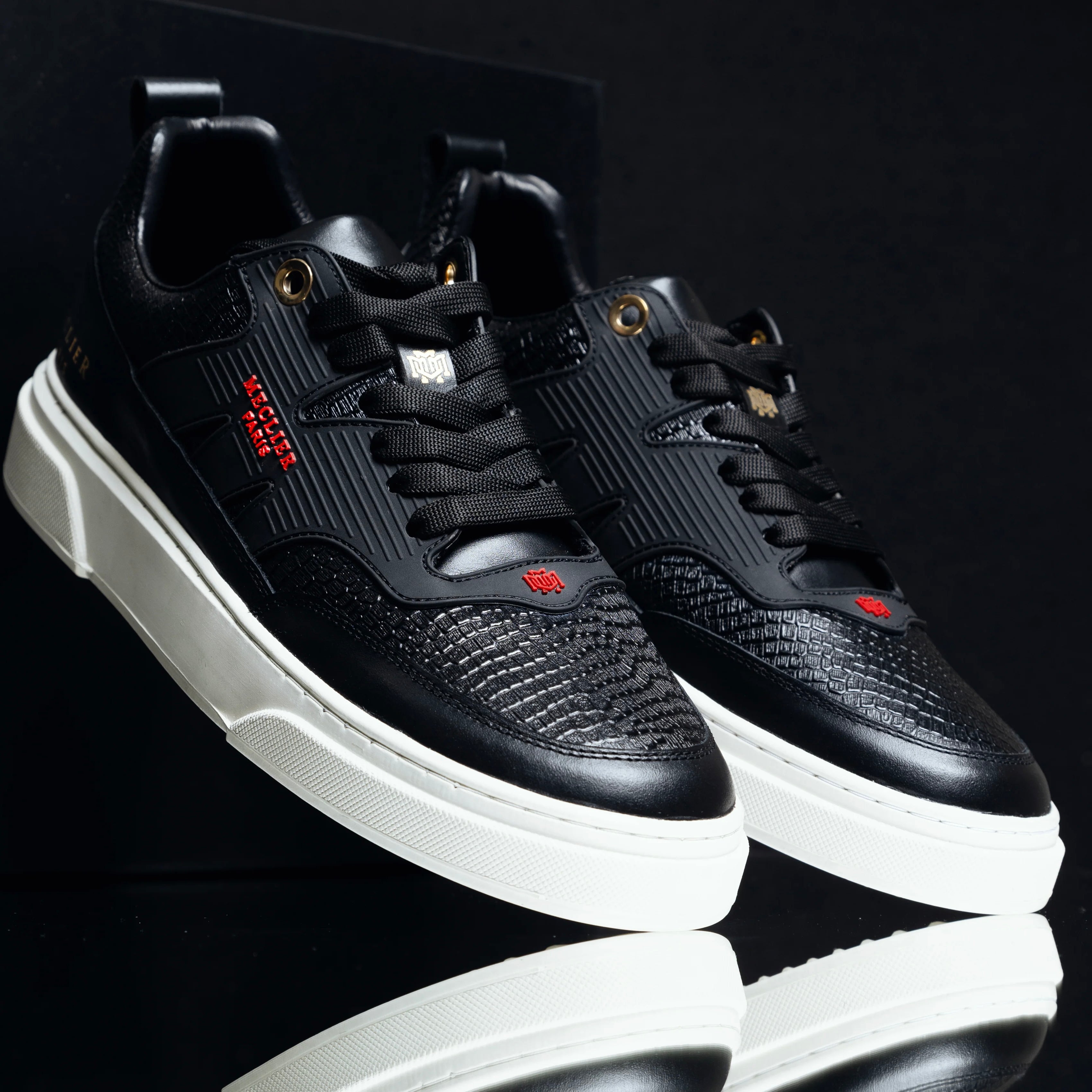 ZAPATOS MECLIER GLOSH VIPER BLACK RED