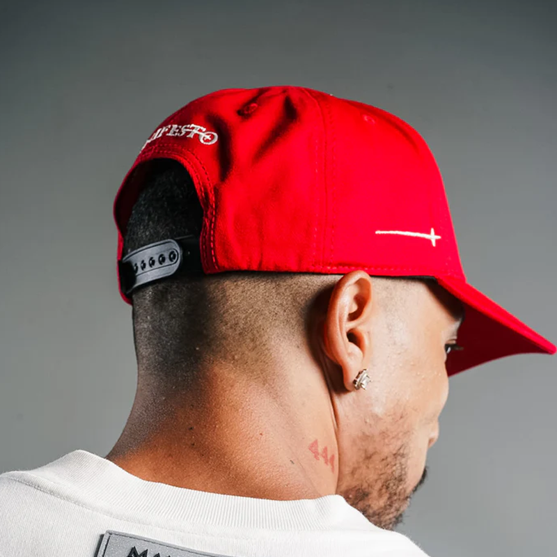 GORRA MANIFESTO PECCATORI ROJA