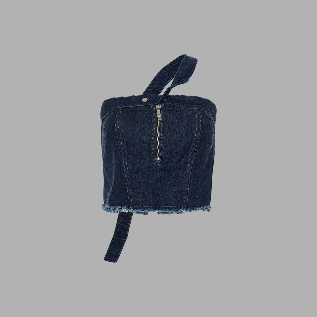 TOP JEAN DO OVER LAB DENIM WRAP