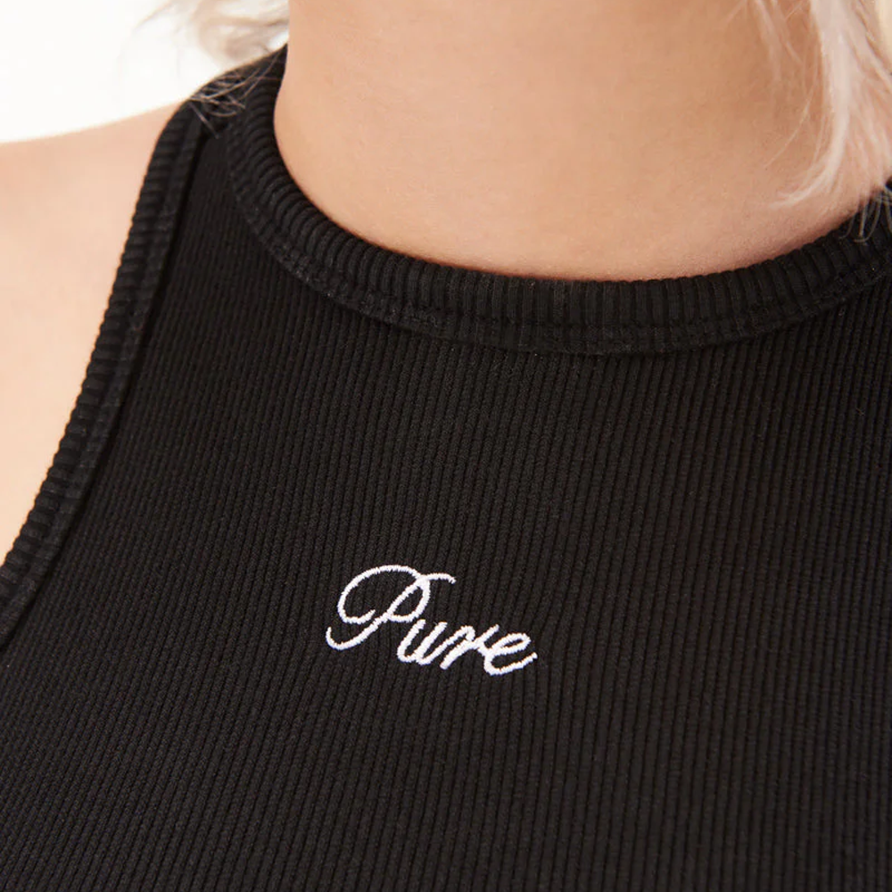TANK TOP PURE RIB NEGRO