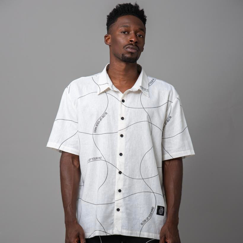 CAMISA BLOW UP ALL-OVER WAVES SHIRT