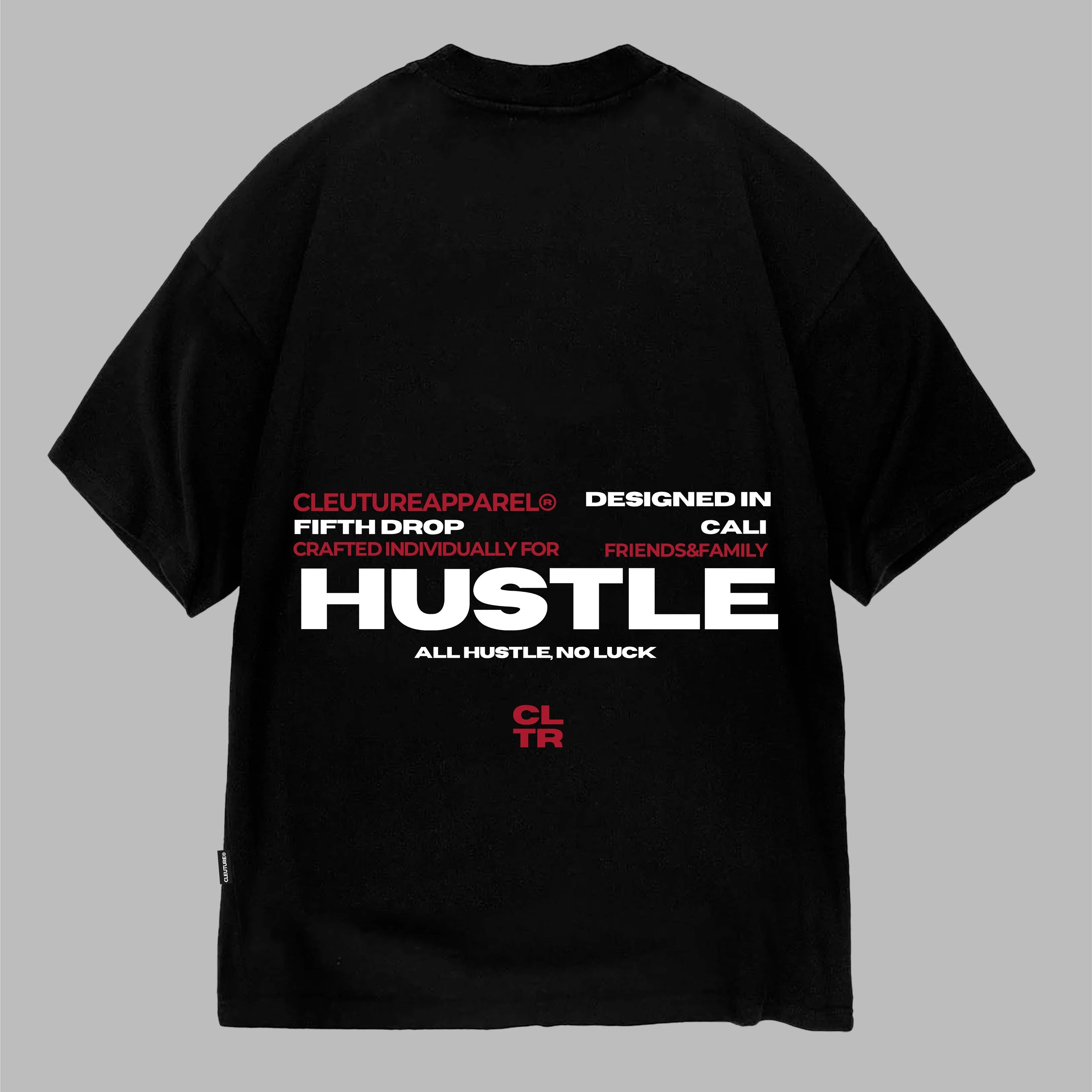 CAMISETA CLEUTURE FRIENDS Y FAMILY NEGRA